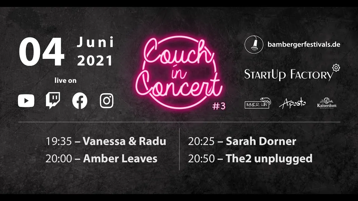 Couch in Concert #3, Bamberg, 4. Juni 2021
